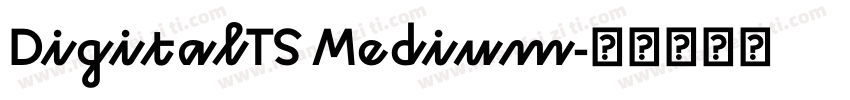 DigitalTS Medium字体转换